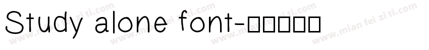 Study alone font字体转换